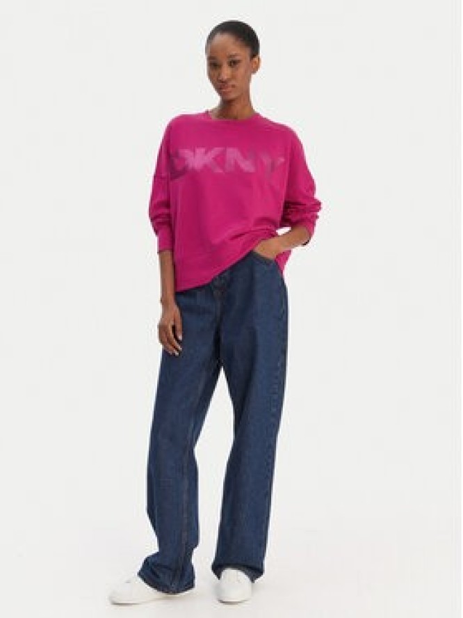 DKNY Sport Bluza DP6T1561 Różowy Oversize