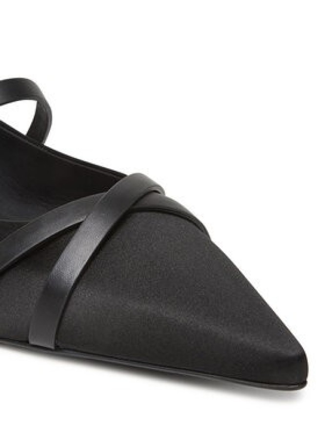Max Mara Półbuty Satinflat 2514521272600 Czarny