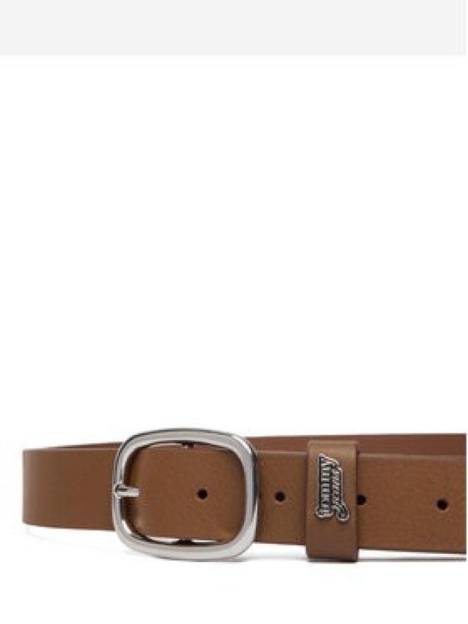 Tommy Jeans Pasek Tjw Oval 3.0 Buckle AW0AW18812 Brązowy