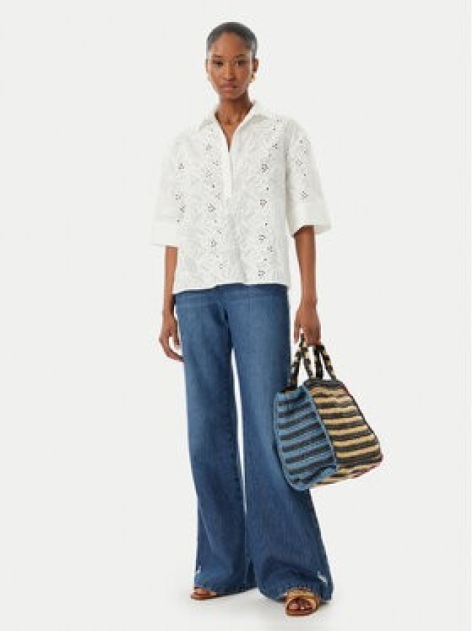 LOLA CASADEMUNT Bluzka LS2615055 Biały Relaxed Fit