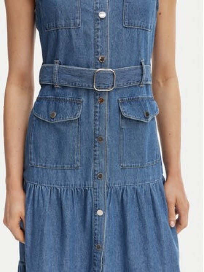 Morgan Sukienka jeansowa 251-RNAUTICA Niebieski Regular Fit