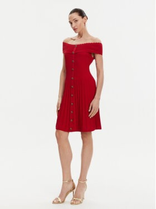 Morgan Sukienka codzienna 251-RMELDO Czerwony Regular Fit