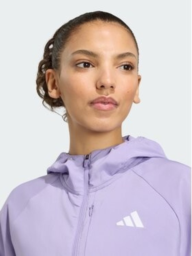 adidas Kurtka do biegania Adi365 Iconic KY2652 Fioletowy Regular Fit