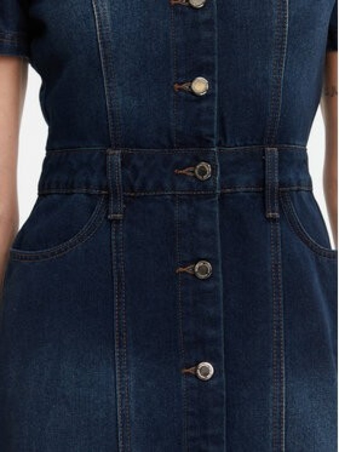 Morgan Sukienka jeansowa 241-ROGLA Niebieski Regular Fit