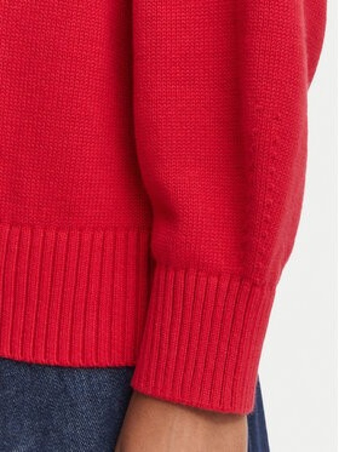 Tommy Jeans Sweter Flag DW0DW23450 Czerwony Regular Fit