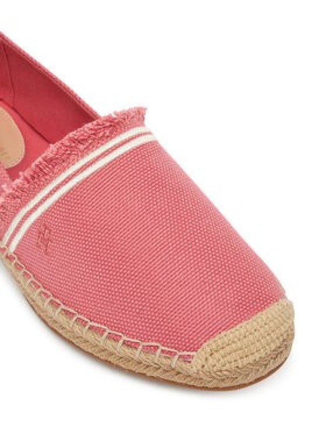 Tommy Hilfiger Espadryle Fringe Canvas Closed Espadrille FW0FW08881 Różowy