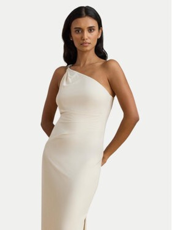 LAUREN RALPH LAUREN Sukienka wieczorowa 253980922003 Écru Slim Fit