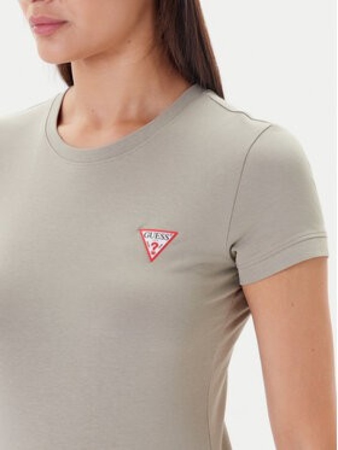 Guess T-Shirt W2YI44 J1314 Khaki Regular Fit