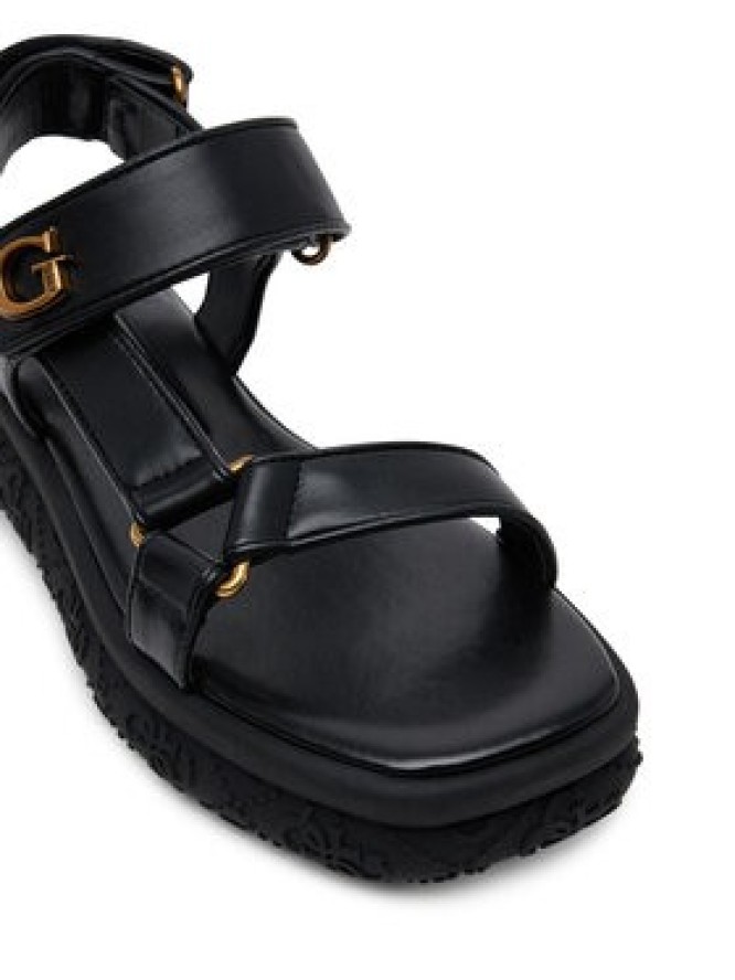 Guess Sandały FLJLAN ELE03 Czarny