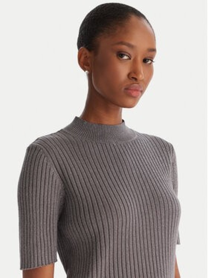 ACCESS FASHION Sweter 54-8046 Szary Slim Fit