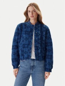 Mustang Kurtka bomber Bouse 1016739 Niebieski Regular Fit