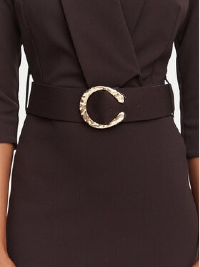 Rinascimento Sukienka koktajlowa CFC0131082003 Brązowy Regular Fit