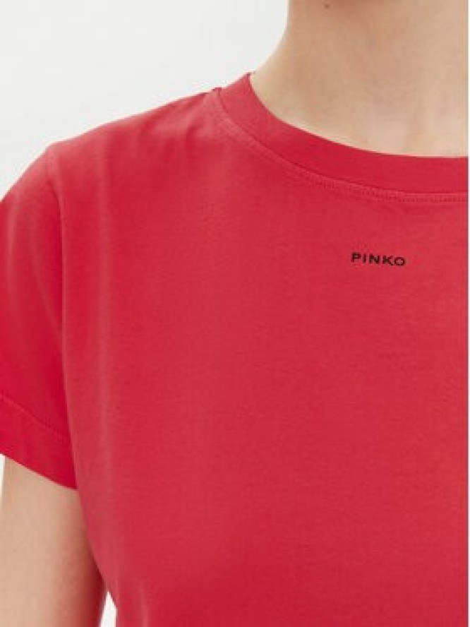 PINKO T-Shirt 100373 A228 Czerwony Regular Fit