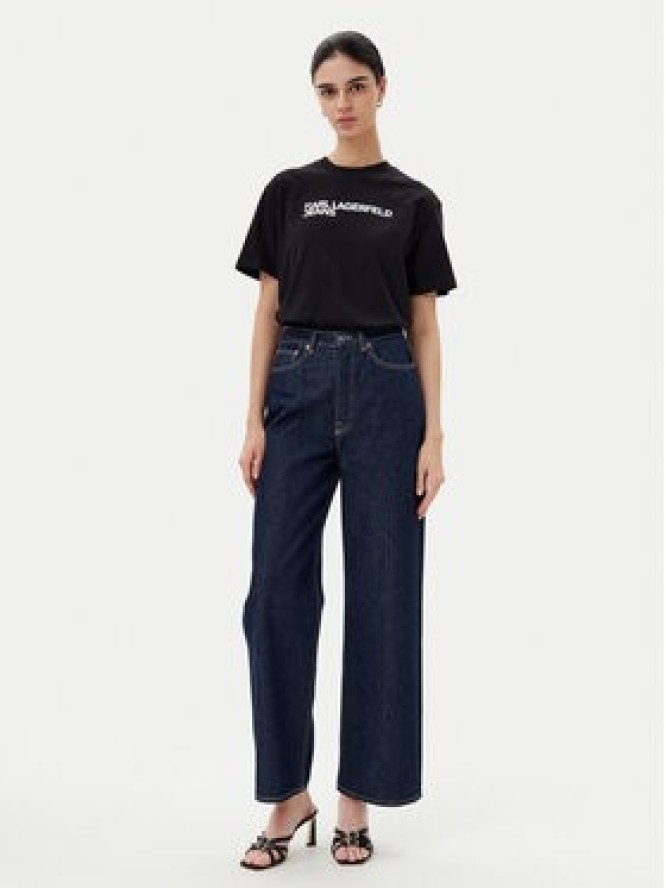 Karl Lagerfeld Jeans T-Shirt A1W17005 Czarny Relaxed Fit