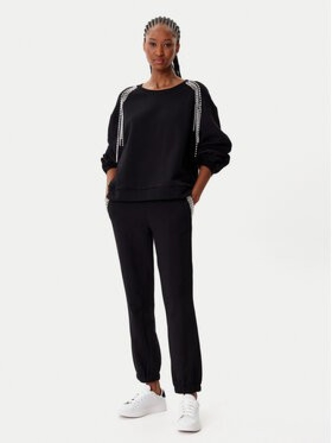 TWINSET Spodnie dresowe 252LI2MDD Czarny Regular Fit