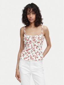 Guess Top W6YH97 W4497 Biały Regular Fit