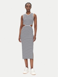 EA7 Emporio Armani Sukienka dzianinowa 7W000301 AF12654 FB101 Biały