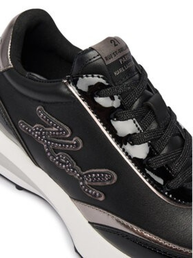 KARL LAGERFELD Sneakersy Zone KL62911P Czarny