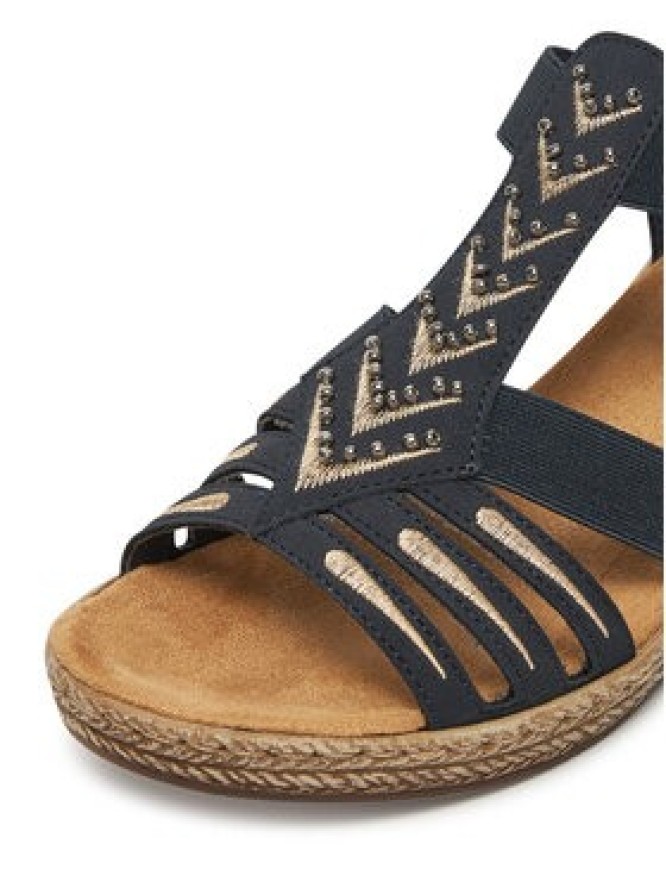 Rieker Sandały V2461-14 Granatowy