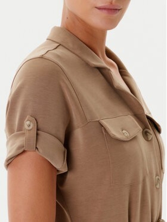 Tatuum Sukienka koszulowa Zoe T2502.203 Beżowy Regular Fit