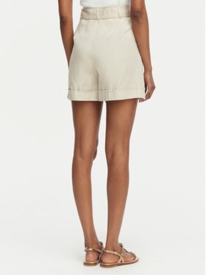 Guess Szorty materiałowe W5GD1R WG4C2 Beżowy jasny Regular Fit