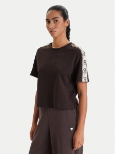 Guess T-Shirt V3RI08 I3Z14 Brązowy Regular Fit