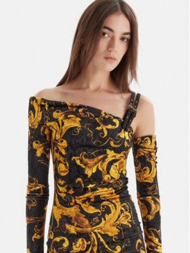 Versace Jeans Couture Sukienka koktajlowa 79HAO974 JS508 Czarny Slim Fit