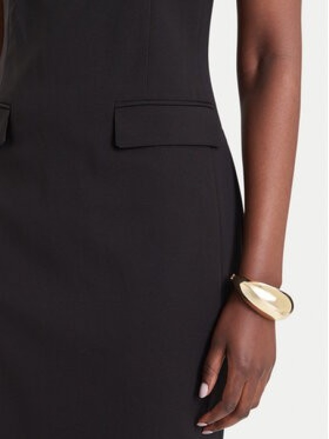 Fracomina Sukienka koktajlowa FR26WD2001W42901 Czarny Slim Fit