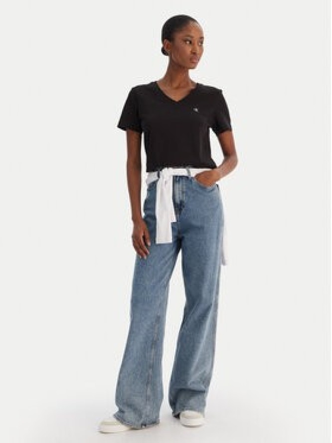 Calvin Klein Jeans T-Shirt Ss Monogram Vnk LV047B205G Czarny Regular Fit