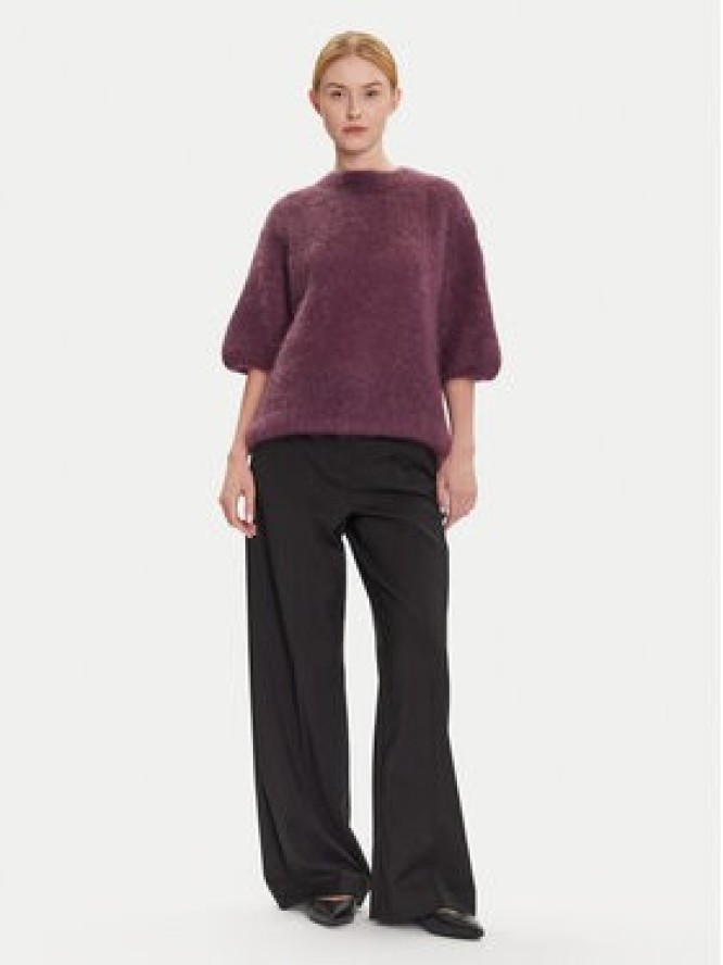 Dixie Sweter M277Y101A Fioletowy Relaxed Fit