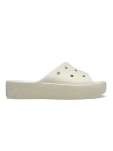 Crocs Klapki "Classic Platform" w kolorze beżowym rozmiar: 34/35