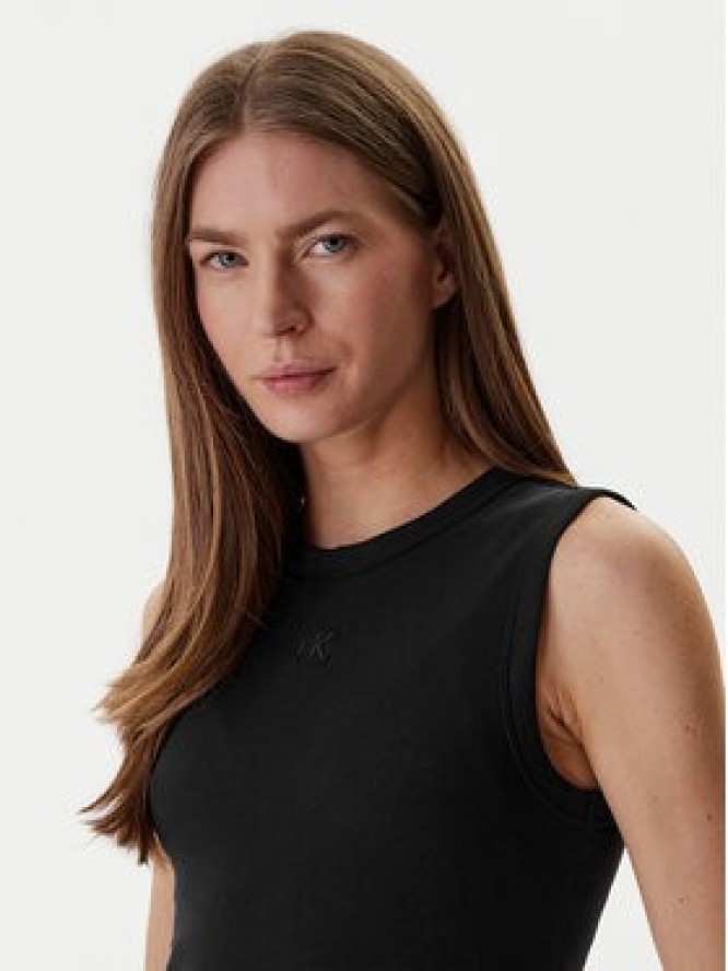 Calvin Klein Jeans Top LV047B265G Czarny Slim Fit