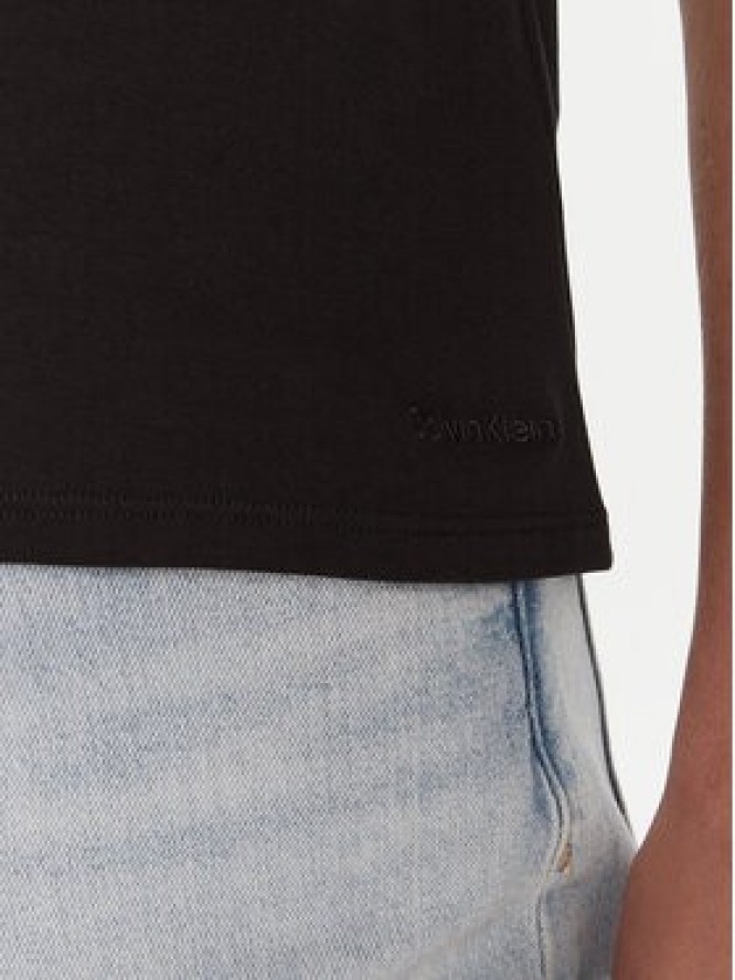 Calvin Klein T-Shirt LV044D201G Czarny Regular Fit