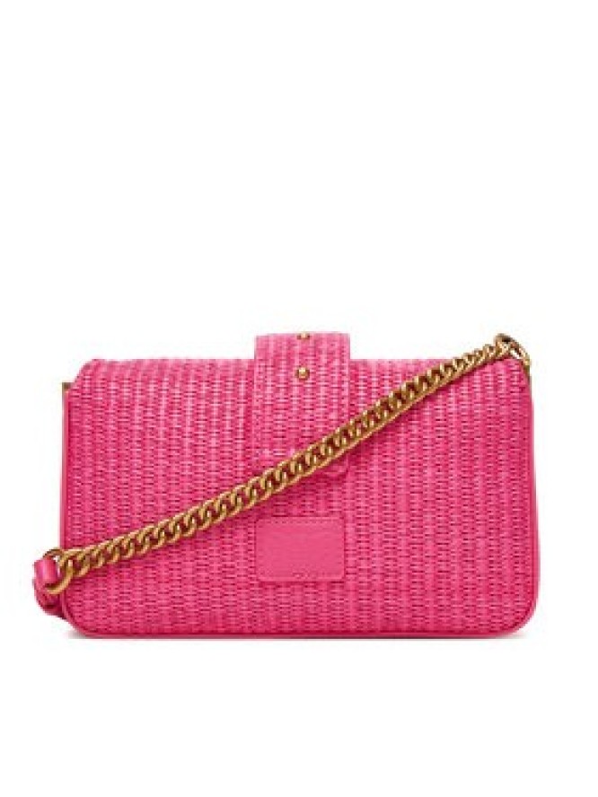 PINKO Torebka Love One Mini Slouchy Fl PE 25 PLTT 104340 A2CF Różowy
