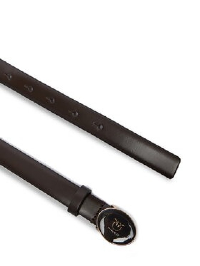 PINKO Pasek Damski Round Enamel H2 Belt 20252 PLT01 105466.A2QL Brązowy