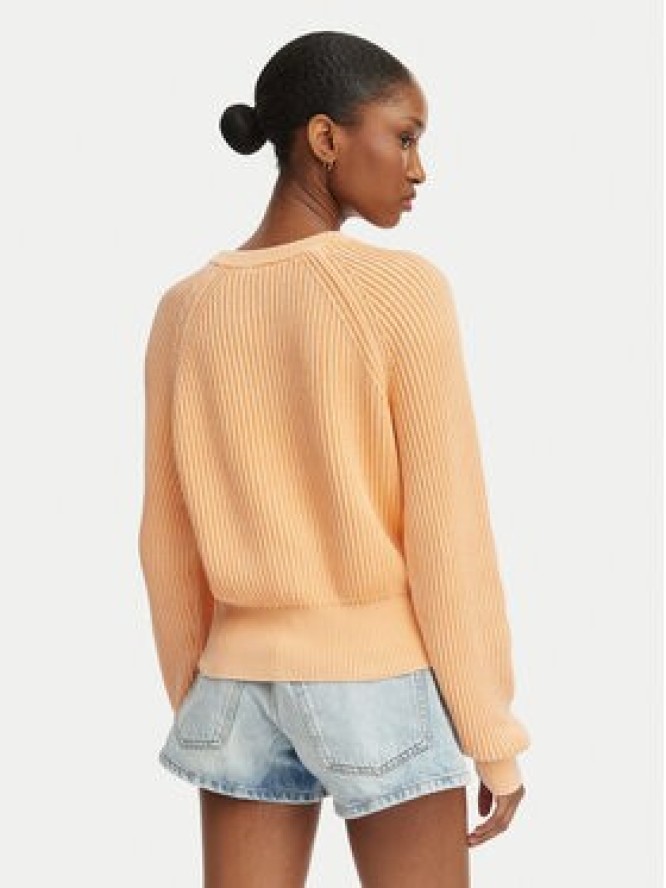 HUGO Sweter Slipery 50554206 Pomarańczowy jasny Regular Fit