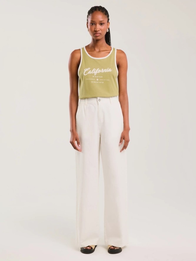 Koszulka damska na ramiączkach khaki Witalina 303