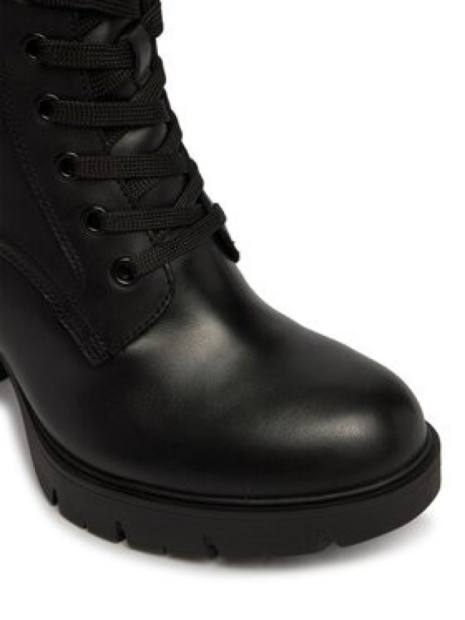 Tommy Jeans Botki Tjw Lace Up High Heel Boots EN0EN03109 Czarny