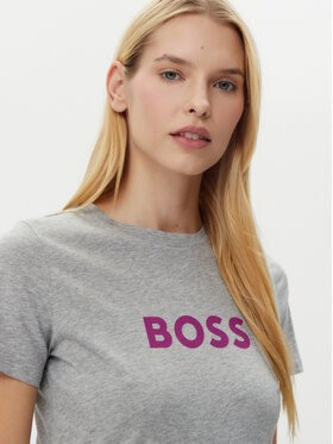BOSS T-Shirt C_Elogo_5 50501139 Szary Regular Fit