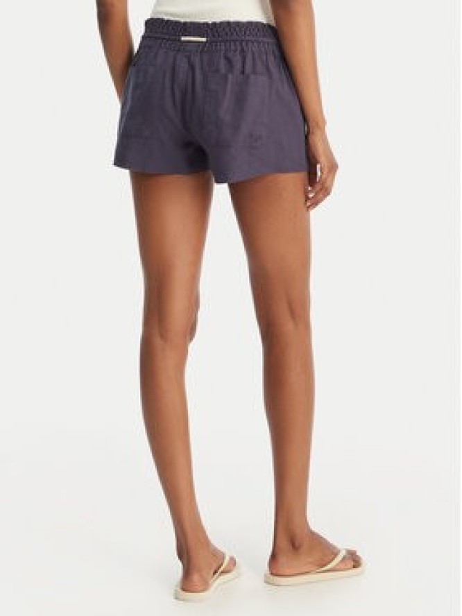 Roxy Szorty materiałowe Oceanside ARJNS03007 Granatowy Regular Fit
