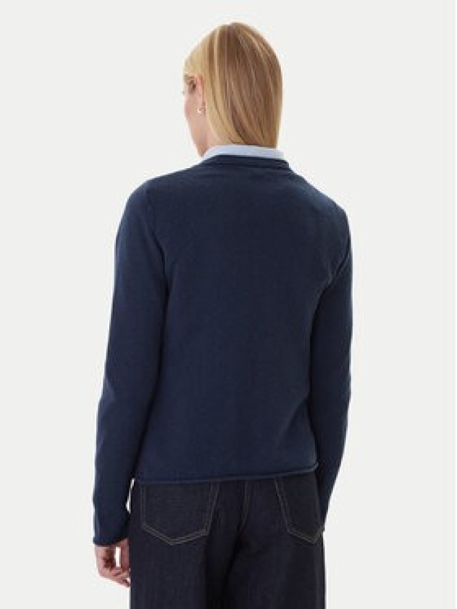 Tommy Hilfiger Sweter WW0WW43505 Granatowy Regular Fit