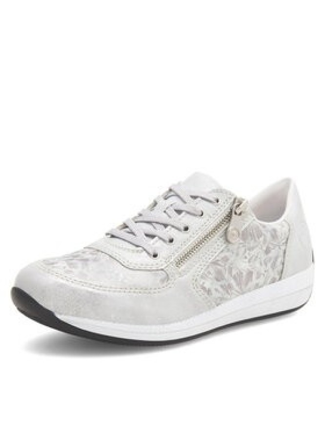 Rieker Półbuty N1112-80 Srebrny