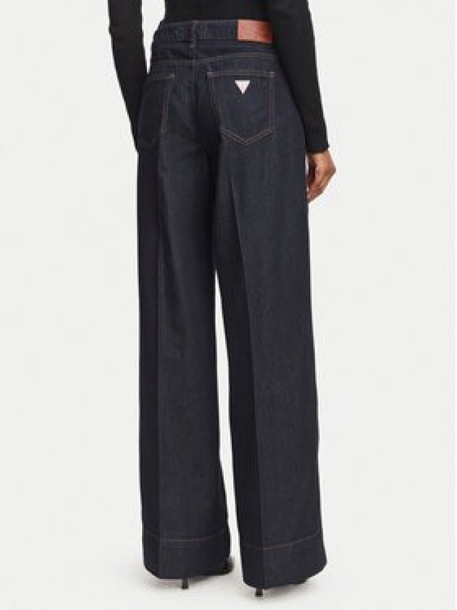 Guess Jeans Jeansy W6YA05 D1179 Granatowy Wide Leg