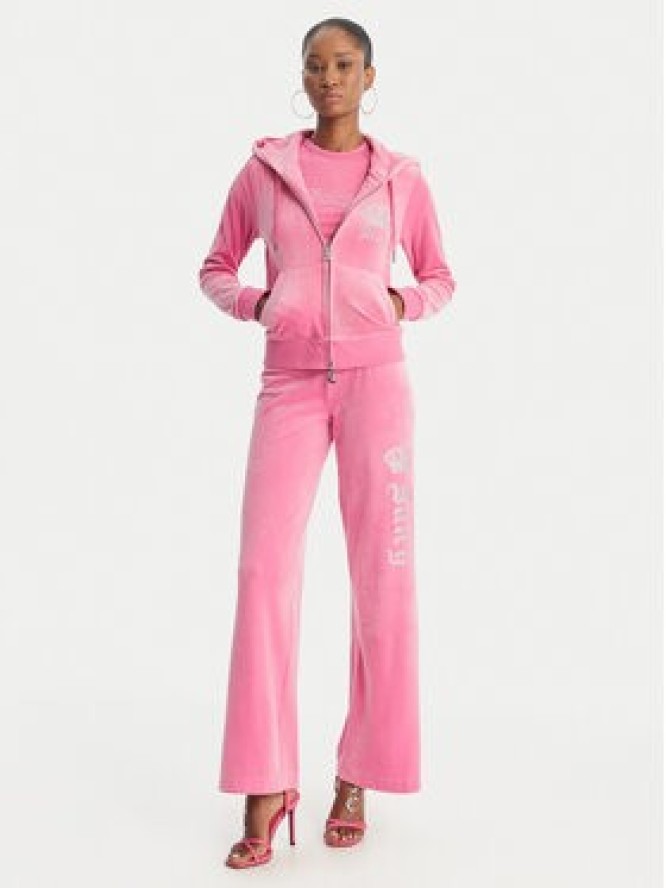 Juicy Couture Bluza Gothic Crown JCBAS126805 Różowy Slim Fit