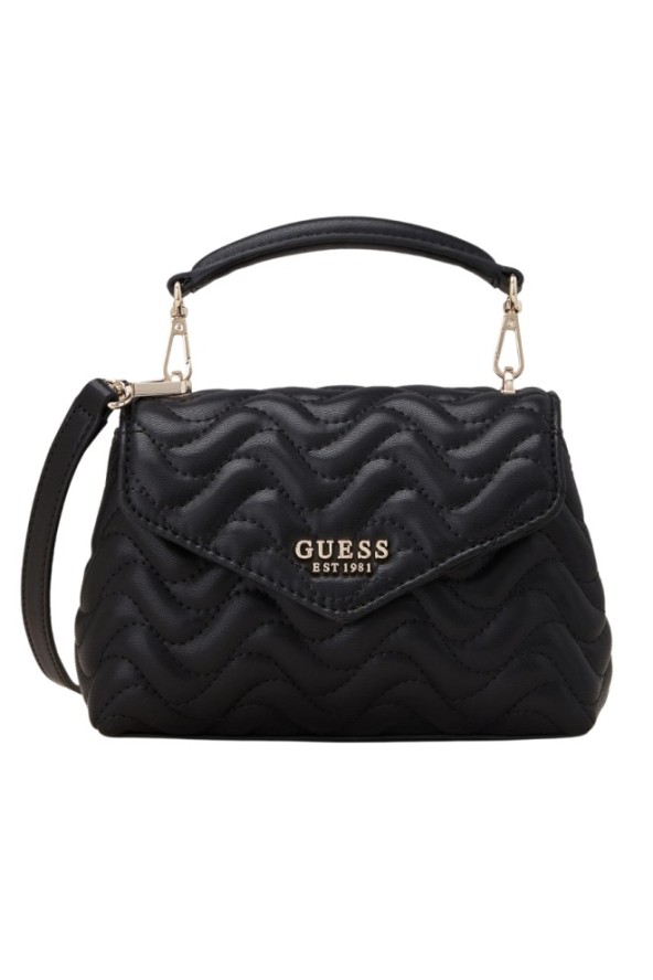 GUESS Czarna pikowana torebka damska Mini