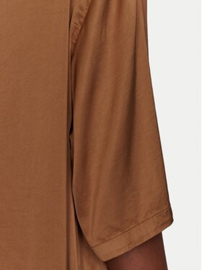 ViCOLO Bluzka TD0013 Brązowy Relaxed Fit