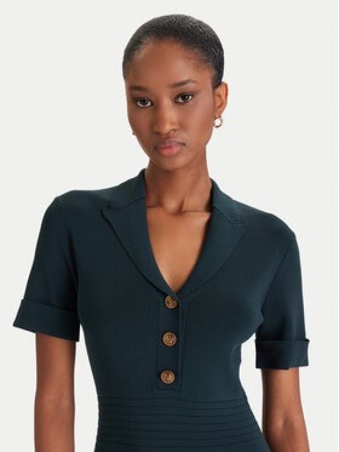 Guess Sukienka dzianinowa W5YK29 Z0130 Zielony Slim Fit