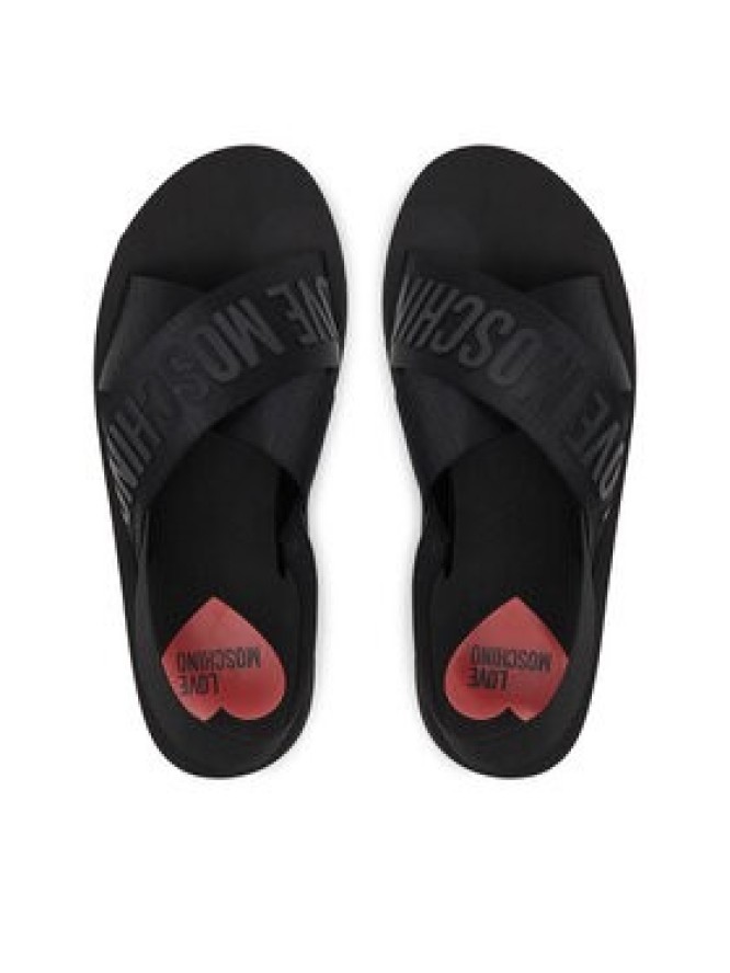 LOVE MOSCHINO Sandały JA16214G0MIX4000 Czarny