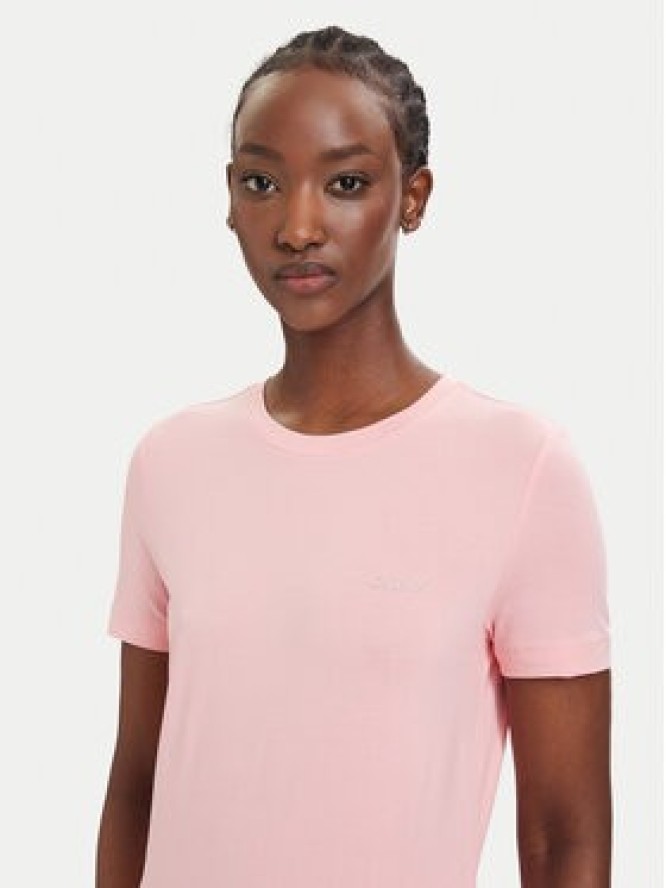 Guess T-Shirt V6RI07 J1314 Różowy jasny Regular Fit