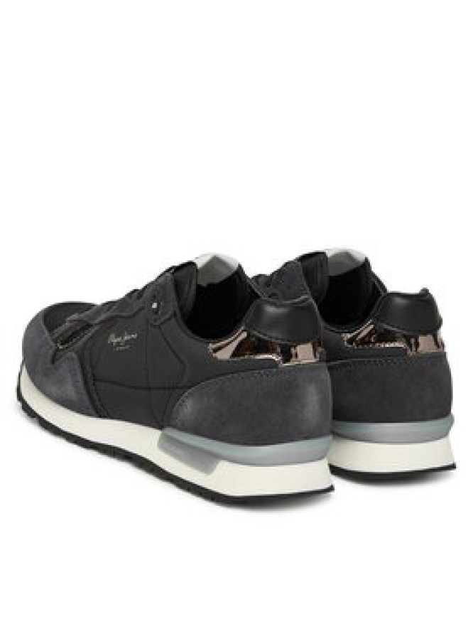Pepe Jeans Sneakersy Brit Mirror W PLS400004 Czarny
